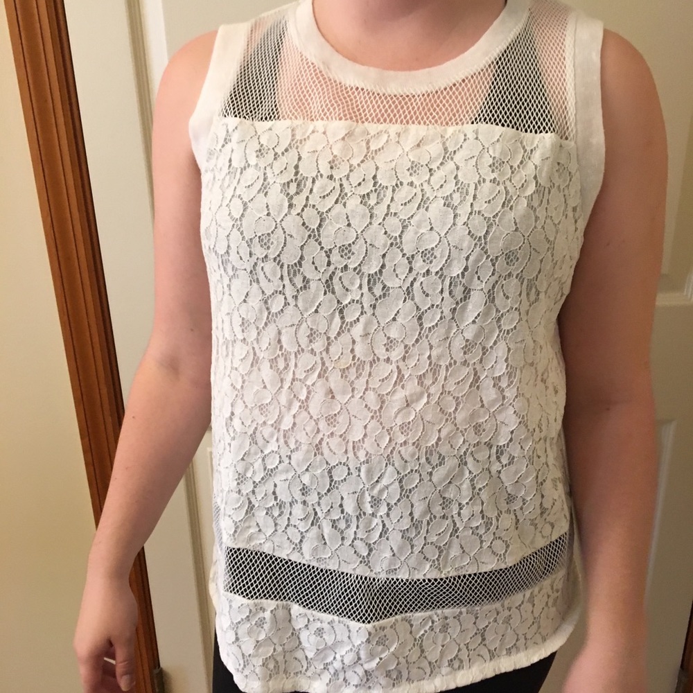 White blouse tank